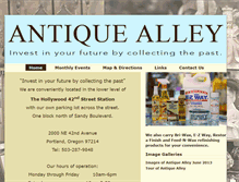 Tablet Screenshot of antiquealleypdx.com